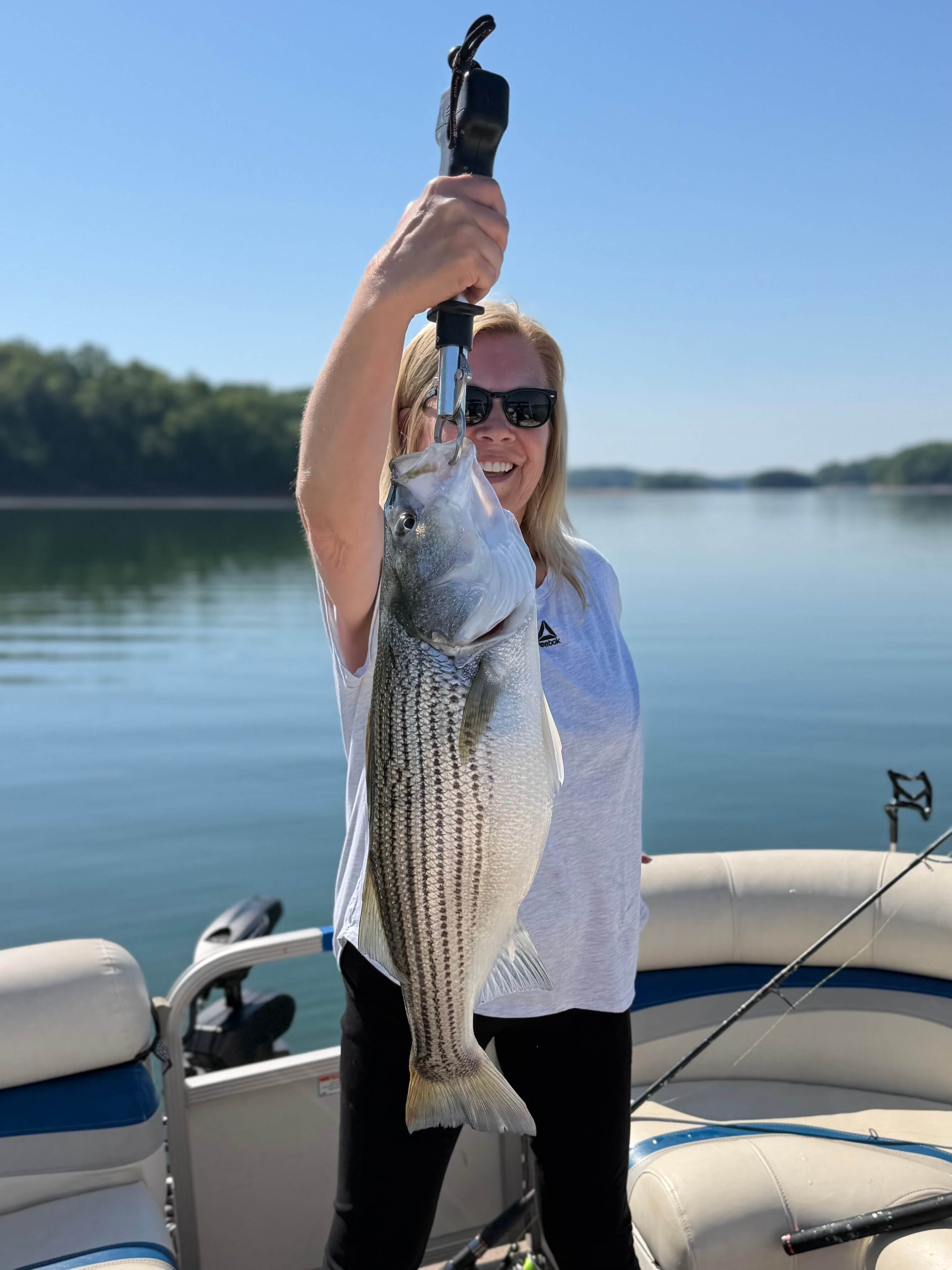 Angler with a Lake Hartwell catch